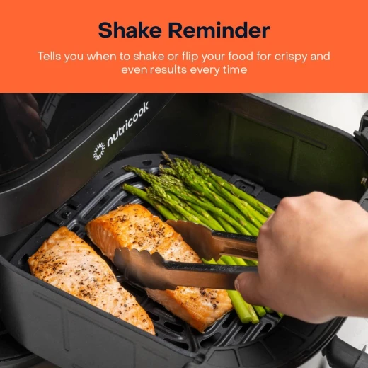 Nutricook Air Fryer 3 Vision with Clear Window and Internal Light , 5.7L, Air Fry, Roast, Bake, Dehydrate & Reheat, 6 Presets, AF357V, Black, 1700 Watts, 1Years limited Warranty - Nutricook - Image 6