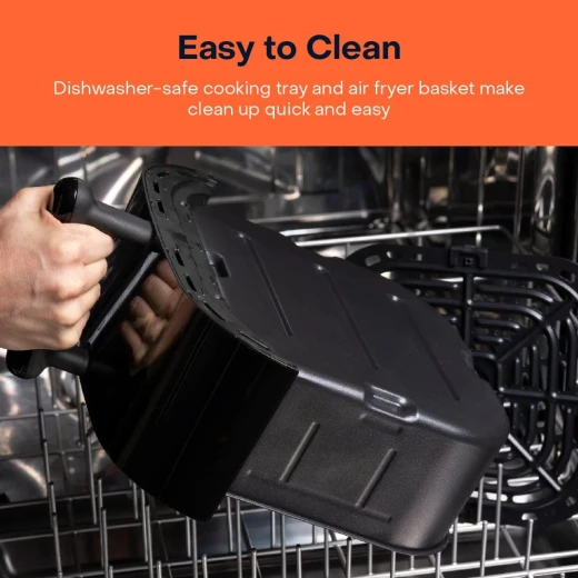 Nutricook Air Fryer 3 Vision with Clear Window and Internal Light , 5.7L, Air Fry, Roast, Bake, Dehydrate & Reheat, 6 Presets, AF357V, Black, 1700 Watts, 1Years limited Warranty - Nutricook - Image 8