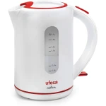 UFESA Electric Kettle, 1.7 L, 2000 W, White/Red - Ufesa
