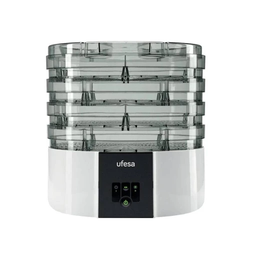 Ufesa DA5000 Food Dehydrator: 500W for Healthy Snacking & Food Preservation. Create delicious dried fruits, vegetables, and jerky. Perfect for home use, this dehydrator offers a simple and effective way to preserve your favorite foods naturally. Enjoy nutritious snacks with ease. Ufesa DA5000 Food Dehydrator: 500W for Healthy Snacking & Food Preservation. Create delicious dried fruits, vegetables, and jerky. Perfect for home use, this dehydrator offers a simple and effective way to preserve your favorite foods naturally. Enjoy nutritious snacks with ease.