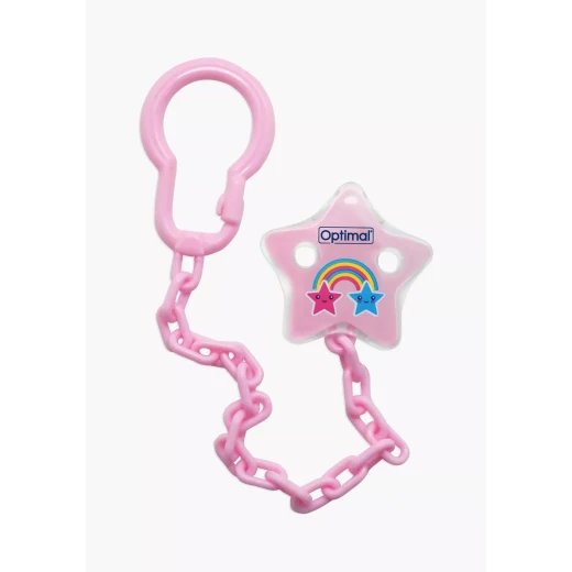 Optimal Pacifier Holders With Plastic Clip Optimal Pacifier Holders With Plastic Clip