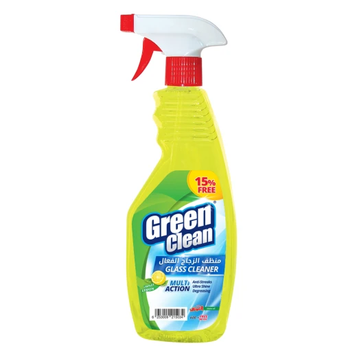 Al Emlaq Green Clean Glass Cleaner Lemon, 690 ml