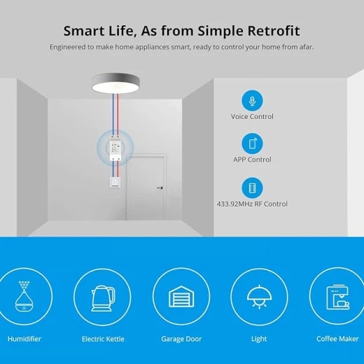SONOFF – WiFi Wireless Smart Switch With RF Receiver For Smart Home - Sonoff - Image 2