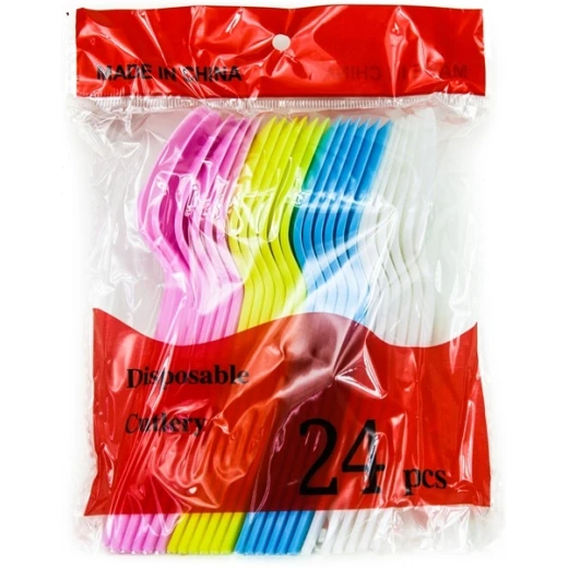 Disposable Plastic Spoons, 24 Pieces - Image 2