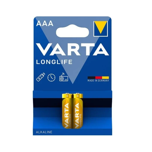 حزمة بطاريات لونج لايف من فارتا AAA, عدد 2 حزمة بطاريات لونج لايف من فارتا AAA, عدد 2