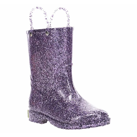 Western Chief Kids Glitter Rain Boots, Purple Color, Size 31 Western Chief Kids Glitter Rain Boots, Purple Color, Size 31