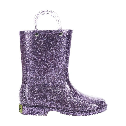 Western Chief Kids Glitter Rain Boots, Purple Color, Size 31 - Western Chief - Image 4