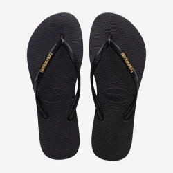 Havaianas Logo Mattalic Black/Gold 39/40