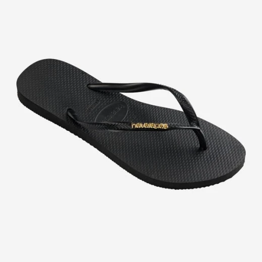 Havaianas Logo Mattalic Black/Gold 39/40 - Havaianas - Image 3