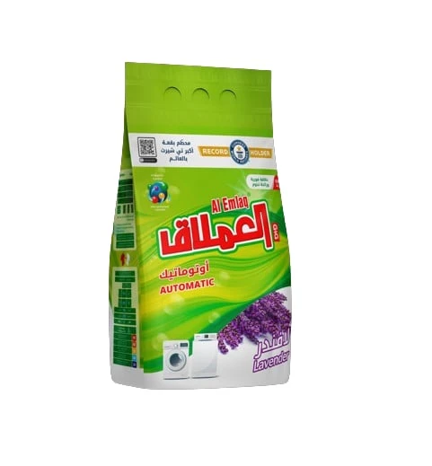 مسحوق غسيل منخفض الرغوة كيس, رائحة ال لافندر، 5 كجم + سوبر جل بالصنوبر الأخضر، 1 كجم مجاناً - العملاق - Image 3