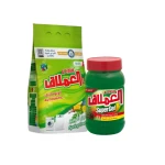 Al Emlaq Eco Clean  Low Foaming Powder Detergent Bag, 5kg, Spring Breeze Scent + Super Gel Green Pine, 1kg for Free - Al Emlaq