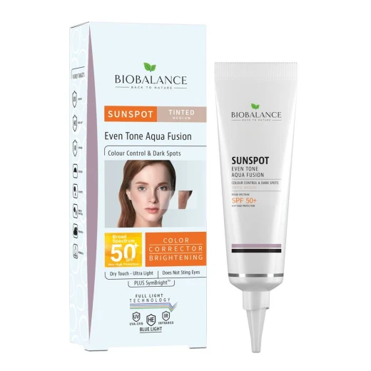 واقي الشمس لمحاربة البقع الشمسية بتركيبة مائية جافة مع كريم أساس, 40 مل من بيو بالانس, SPF 50 واقي الشمس لمحاربة البقع الشمسية بتركيبة مائية جافة مع كريم أساس, 40 مل من بيو بالانس, SPF 50