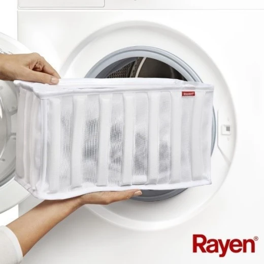 Rayen Dryer Laundry Footwear , Reusable Protective Bag For Shoe Wash, White,34 X 16 X 19 Cm,6290.01 - Rayen - Image 2