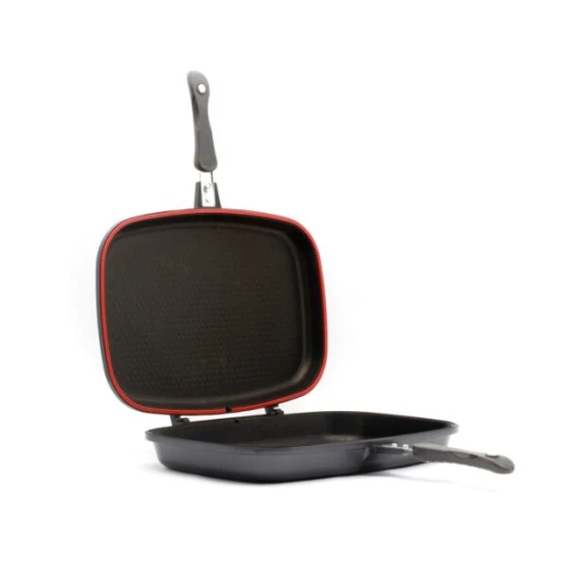 Royalford RF6619 Non-Stick Double-Sided Flip Grill Pan – Healthy Oil-Saving Design, 36 cm - Royalford - Image 5