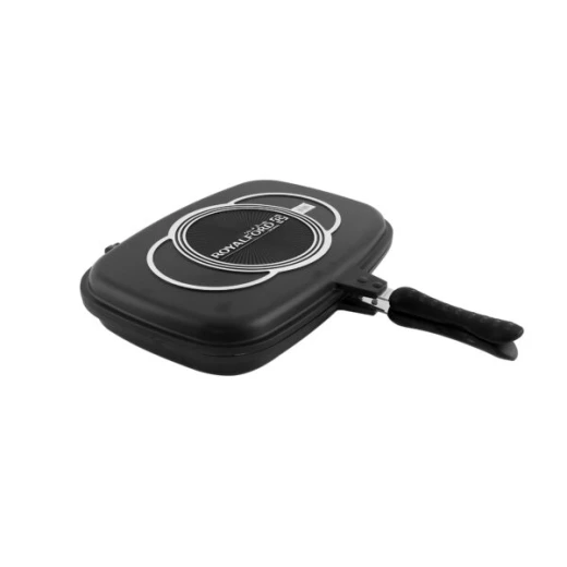 Royalford RF6619 Non-Stick Double-Sided Flip Grill Pan – Healthy Oil-Saving Design, 36 cm Royalford RF6619 Non-Stick Double-Sided Flip Grill Pan – Healthy Oil-Saving Design, 36 cm