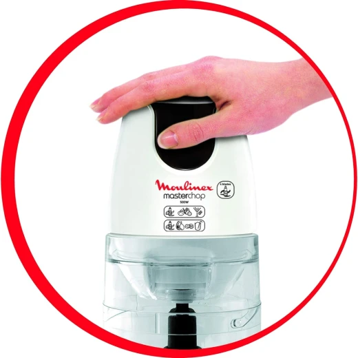 MOULINEX Masterchop Chopper, 500 Watts, White / Black - MOULINEX - Image 7