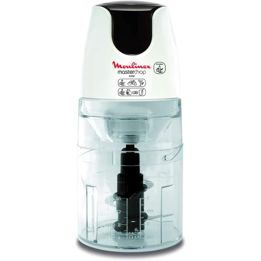 MOULINEX Masterchop Chopper, 500 Watts, White / Black MOULINEX Masterchop Chopper, 500 Watts, White / Black