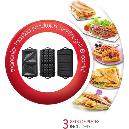 MOULINEX BREAKTIME SANDWICH MAKER 700W - MOULINEX - Image 3