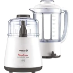 Moulinex La Moulinette Chopper With Blender, 1000 Watt, White - Dpa241 - MOULINEX