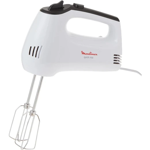 Moulinex Quick Mix Hand Mixer, 300 Watts, White, Plastic, Hm310127 Moulinex Quick Mix Hand Mixer, 300 Watts, White, Plastic, Hm310127