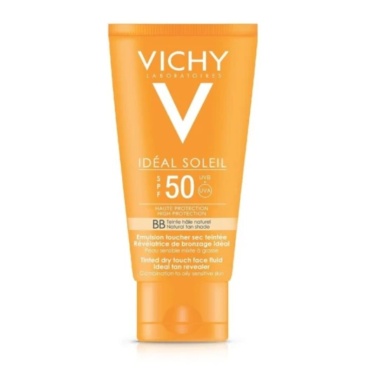 Vichy Ideal Soleil Bb Tinted Mattifying Dry Touch Face Fluid Spf50, 50Ml Vichy Ideal Soleil Bb Tinted Mattifying Dry Touch Face Fluid Spf50, 50Ml