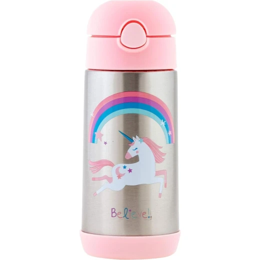 Stephen Joseph - Double Wall Insulated Water Bottle 349ml - Unicorn Stephen Joseph - Double Wall Insulated Water Bottle 349ml - Unicorn