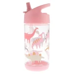Stephen Joseph, Kids Flip Top Water Bottle PINK DINO - Stephen Joseph
