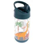 Stephen Joseph, Kids Flip Top Water Bottle Blue Dino - Stephen Joseph