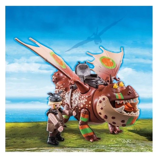 Playmobil Dreamworks Dragon Racing: Fishlegs And Meatlug - Playmobil - Image 3