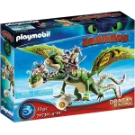 Playmobil Dreamworks Dragon Racing: Ruffnut And Tuffnut With Barf And Belch - Playmobil