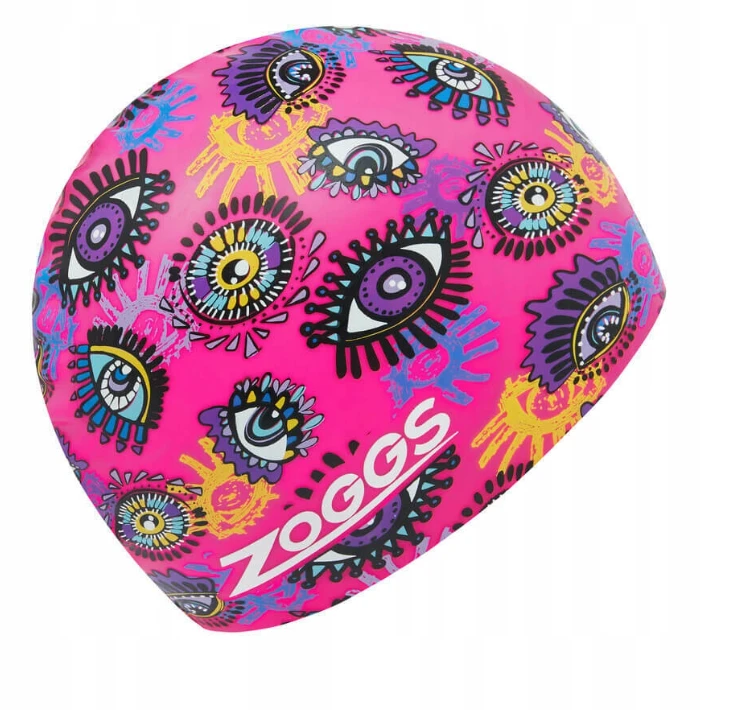 Zoggs Sea Life printed silicone swimming cap for adults - Zoggs