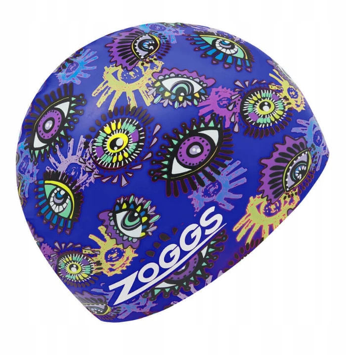 Zoggs Sea Life printed silicone swimming cap for adults - Zoggs
