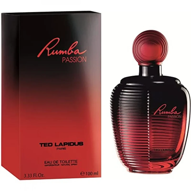 Ted Lapidus Rumba Passion Eau de Toilette 100ml: Captivating Floral Fragrance for Women Elegant and Sophisticated - Ted Lapidus