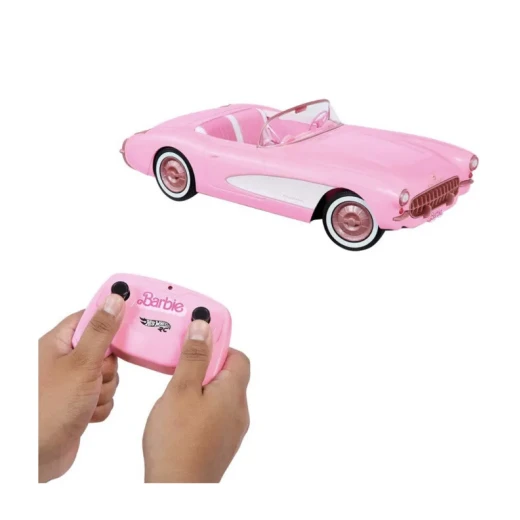 Barbie The Movie Pink Corvette Convertible Remote Control Car NIB Collectible Toy Gift - Barbie - Image 3