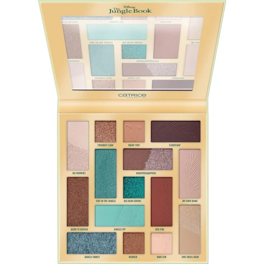 Catrice Jungle Book Eyeshadow Palette Mother Nature's Recipes 15 Shades Makeup Kit Versatile Eye Looks