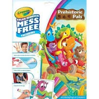 Coloring book 18 pages with 4 magic non-dirty markers - Crayola dinosaurs - Magic - Image 2