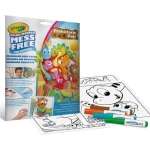 Coloring book 18 pages with 4 magic non-dirty markers - Crayola dinosaurs - Magic