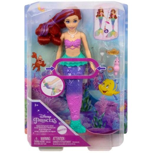 Disney Princess Swim & Splash Ariel Doll - Disney - Image 2