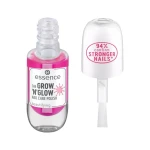Essence Grow N Glow Natural Light Pink Nail Polish Long Lasting Treatment for Healthy Nails Manicure - Essence