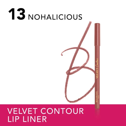Bourjois Velvet Contour Lip Liner 13 Nohalicious Matte Finish Long Lasting Lip Definition 1.14g - Bourjois - Image 2