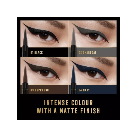 Max Factor Masterpiece Waterproof Matte Liquid Eyeliner Black Long Lasting Precision Makeup - Max Factor - Image 5