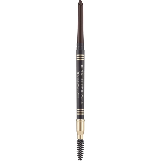 MAX FACTOR Black Brown Brow Slanted Pencil with Spoolie Brush for Defined Eyebrows Makeup Long Lasting 1 Count - Max Factor - Image 2