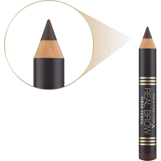 Max Factor Real Brow Eyebrow Pencil Rich Brown 005 Fuller Brows Makeup Defining Pencil - Max Factor - Image 6