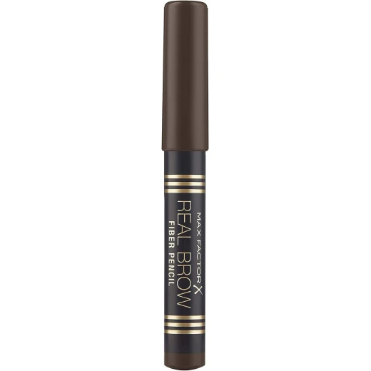 Max Factor Real Brow Eyebrow Pencil Rich Brown 005 Fuller Brows Makeup Defining Pencil - Max Factor - Image 3