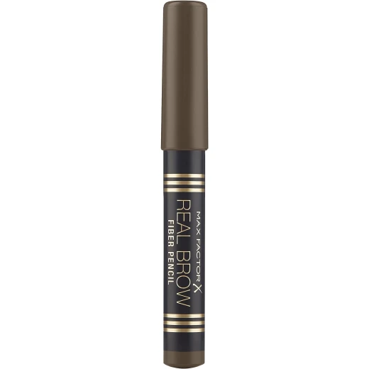 Max Factor Real Brow Eyebrow Pencil Medium Brown Sculpted Brows Makeup Kit for Fuller Brows - Max Factor - Image 2