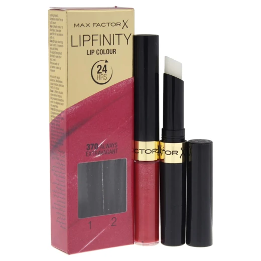Max Factor Lipfinity Matte Lipstick 370 Always Extravaganten Long Lasting Lip Color Makeup for Women Max Factor Lipfinity Matte Lipstick 370 Always Extravaganten Long Lasting Lip Color Makeup for Women