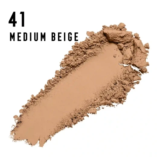Max Factor Creme Puff 41 Medium Beige Matte Face Powder Flawless Coverage Makeup for All Skin Types - Max Factor - Image 2