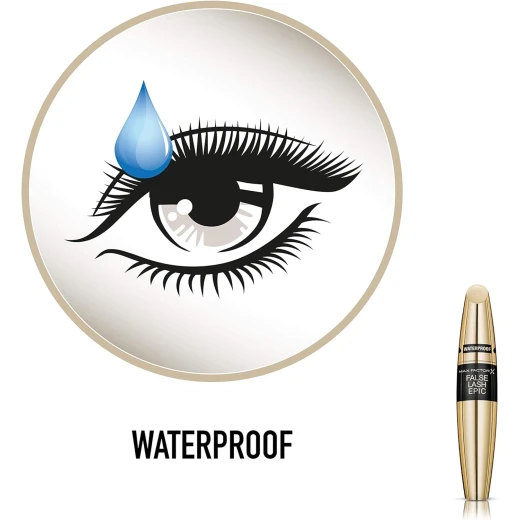 Max Factor False Lash Epic Mascara Black Waterproof Dramatic Volume and Lift Makeup 13ml - Max Factor - Image 7