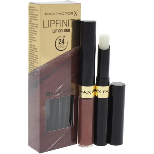 Max Factor Lipfinity Ever Lustrous Matte Lipstick Long Lasting Smudge Proof Lip Color Shade 355 Max Factor Lipfinity Ever Lustrous Matte Lipstick Long Lasting Smudge Proof Lip Color Shade 355