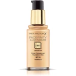 Max Factor Facefinity 3 in 1 Foundation 63 Sun Beige Long Lasting Coverage 30ml Makeup Base - Max Factor